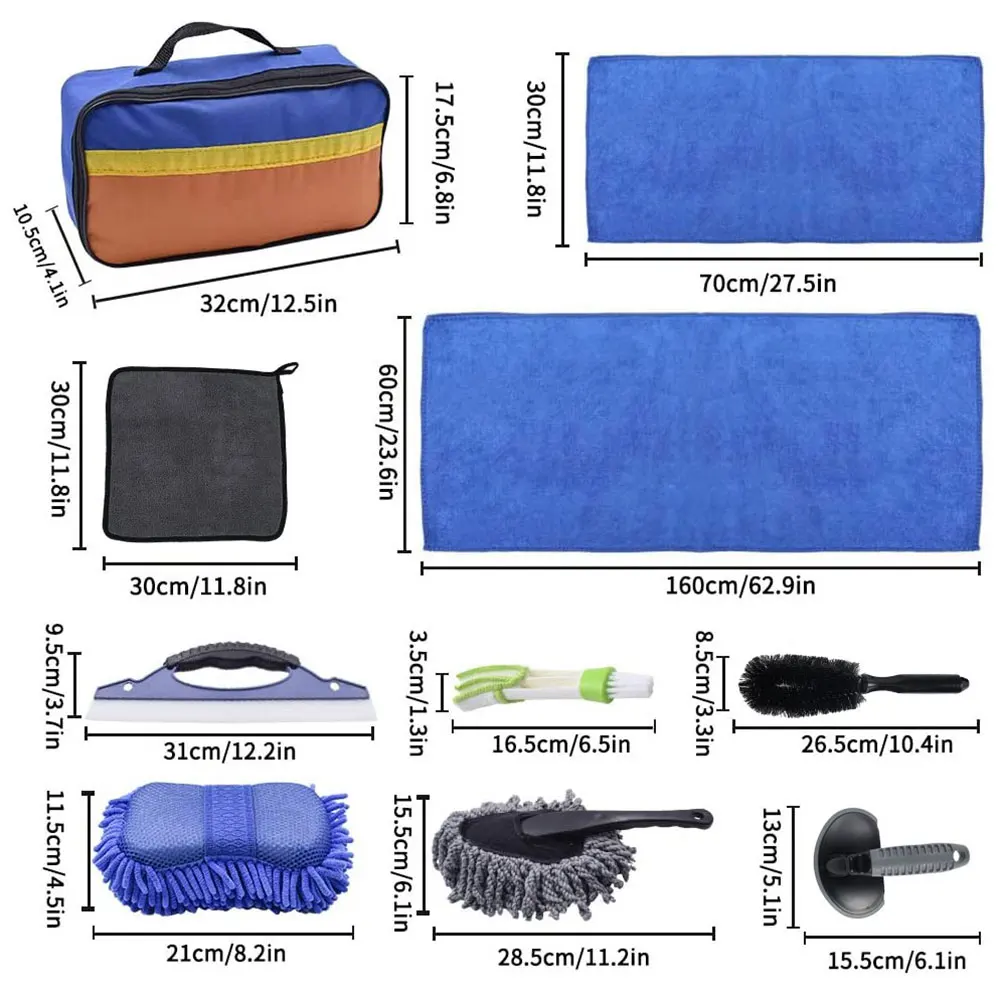 

1set Super Mitt Microfiber Car Window Washing Home Cleaning Cloth Duster Towel Gloves Household Cleaner Tool