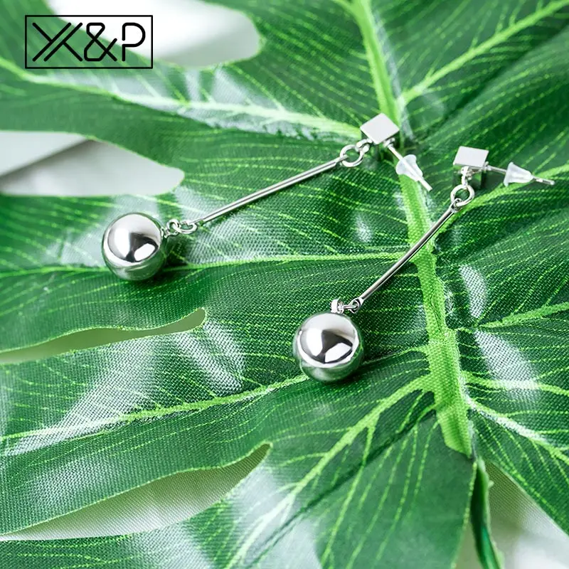 X& P новые трендовые корейские серьги для женщин, Геометрические Квадратные круглые металлические Висячие серьги-капли, Brincos, женские модные ювелирные изделия