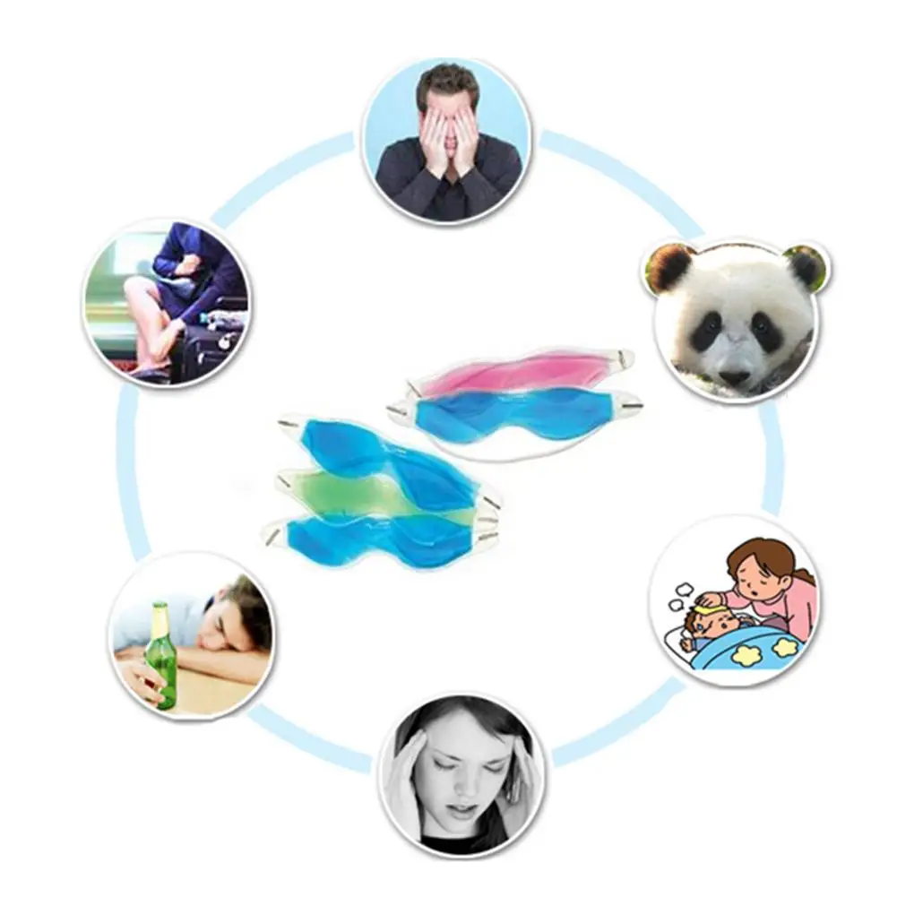 Маска для сна отдыха повязка на глаза помощь вслепую мягкий путешествий ледяной