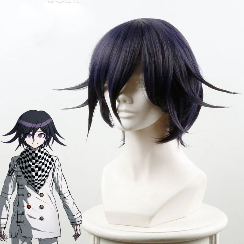 Danganronpa V3: Killing Harmony Ouma Kokichi парик для косплея мужчин и мальчиков короткий прямой из