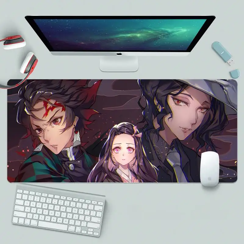 

demon slayer Laptop Gaming Mice Mousepad XL Large Gamer Keyboard PC Desk Mat Takuo Computer Tablet Mouse mat