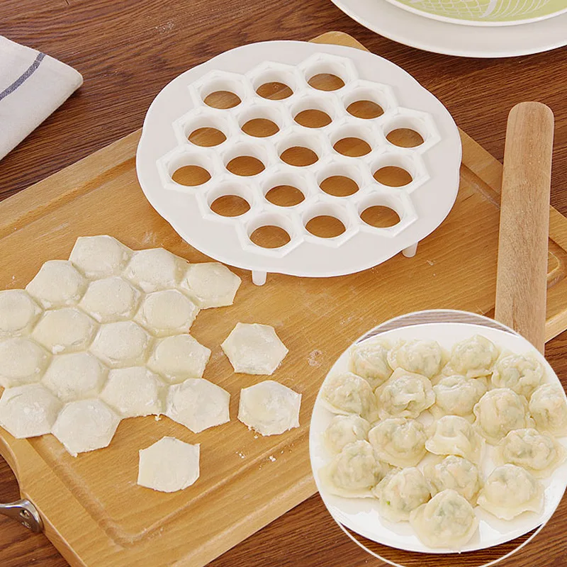 

19 Holes Dumpling Mold Fast Easy DIY Dumpling Maker DIY Ravioli Pelmen Du,mplings Cutter Dough Press Pastry Tool