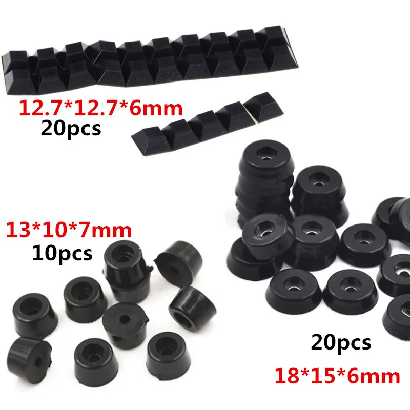 

10pcs / 20pcs Rubber Feet Chair Floor Protector Non-slip Furniture Feet Table Leg Cover Cabinet Bottom Pads Funiture Legs Black