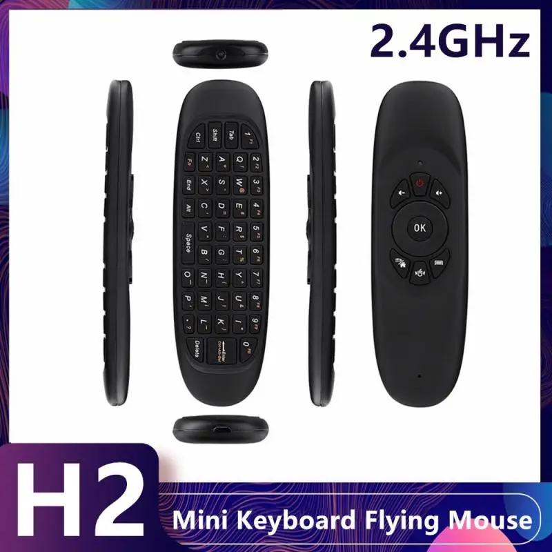 

Mini Keyboard Flying Mouse 2.4G USB2.0 Gyroscope Ultra-thin Double-sided Flying Squirrel For Windows Mac OS Android Linux