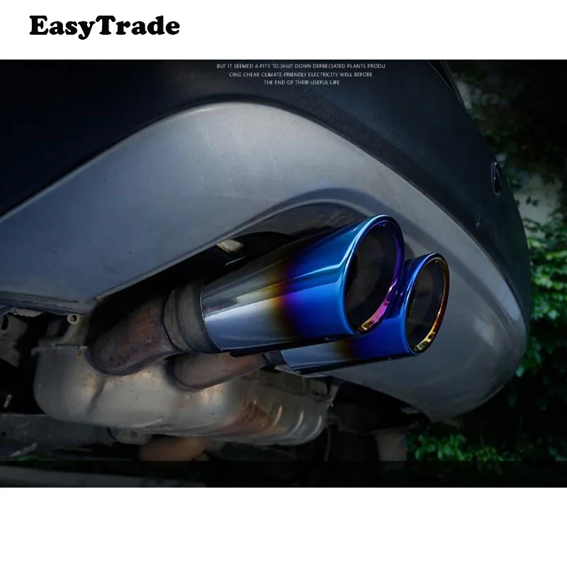 Автомобильный хромированный наконечник на выхлопную трубу из нержавеющей стали