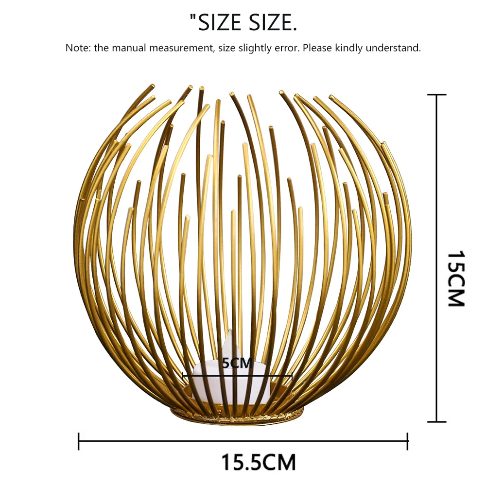 

Home Decor Romantic Ornaments Candlestick Stage Property Figurine Metal Sculpture Desk Wedding Craft Gifts Household Decoration