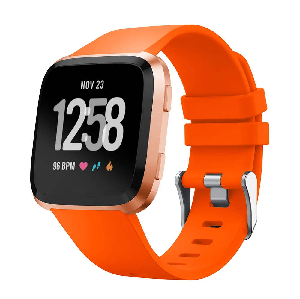Силиконовые наручные Смарт-часы Браслет для Fitbit Versa ремешок часы Reverse Пряжка Замена для Fitbit Versa Lite ремешок
