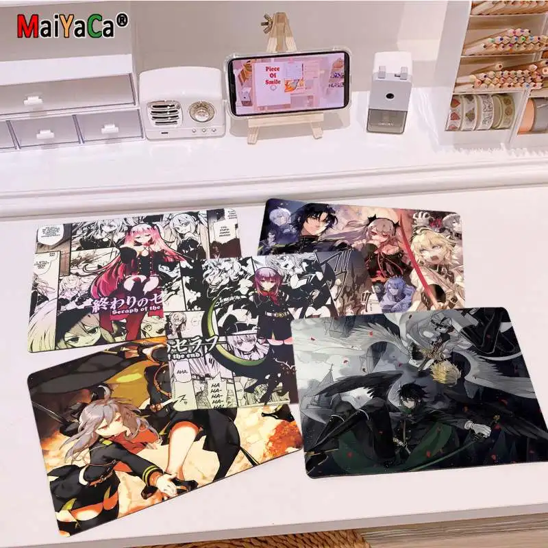 

Игровые коврики MaiYaCa с новым дизайном серафа конца геймера, коврик для мыши, гладкий коврик для письма, настольные компьютеры, коврик для игр...
