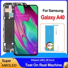 ЖК-дисплей 5,9 ''Super AMOLED для Samsung Galaxy A40 2019 A405F, сенсорный экран с дигитайзером в сборе и рамкой для замены, оригинал