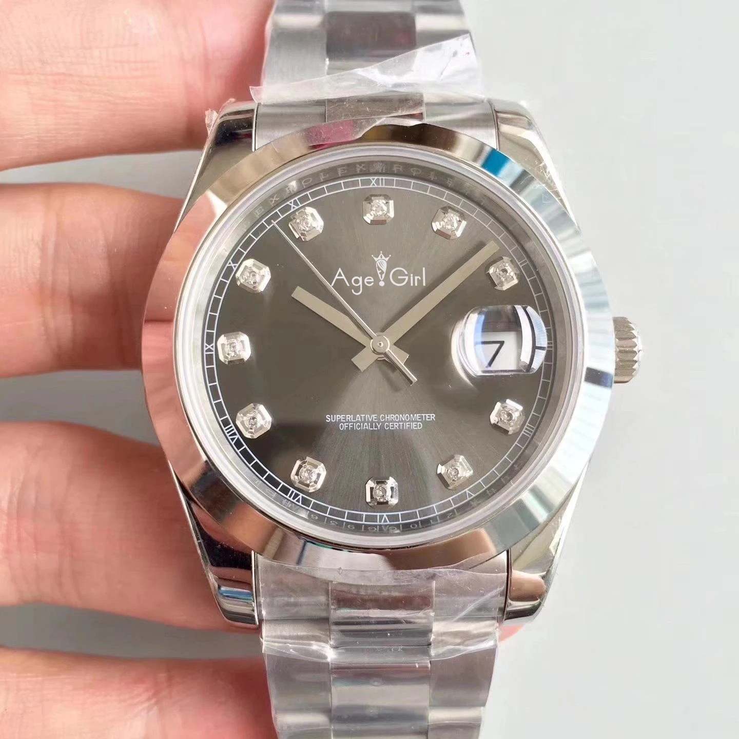 Роскошные брендовые новые мужские часы Datejust из нержавеющей стали автоматические механические сапфировые черные, синие, серые, белые бриллианты 36 мм спортивные часы AAA