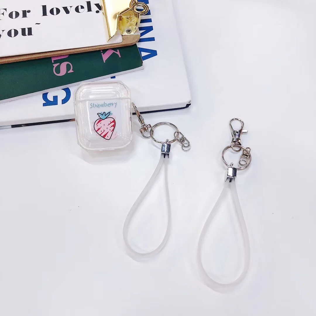 Чехол OTTWN с фруктовым узором для Airpods, милый чехол для наушников для Apple AirPods, bluetooth-гарнитура, Мягкий ТПУ силиконовый чехол