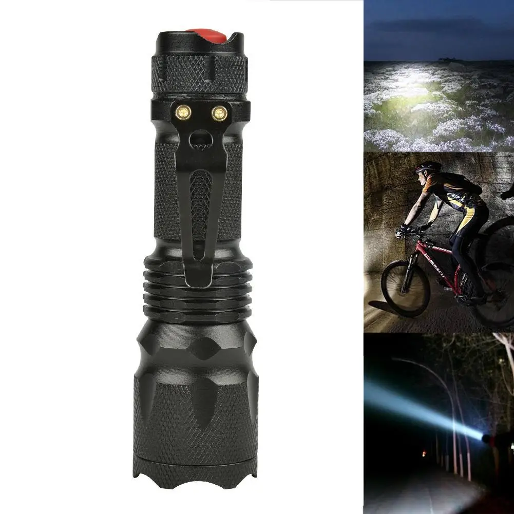 Мини светодиодный фонарик 3 режима масштабируемый фонарь тактический 14500/AA