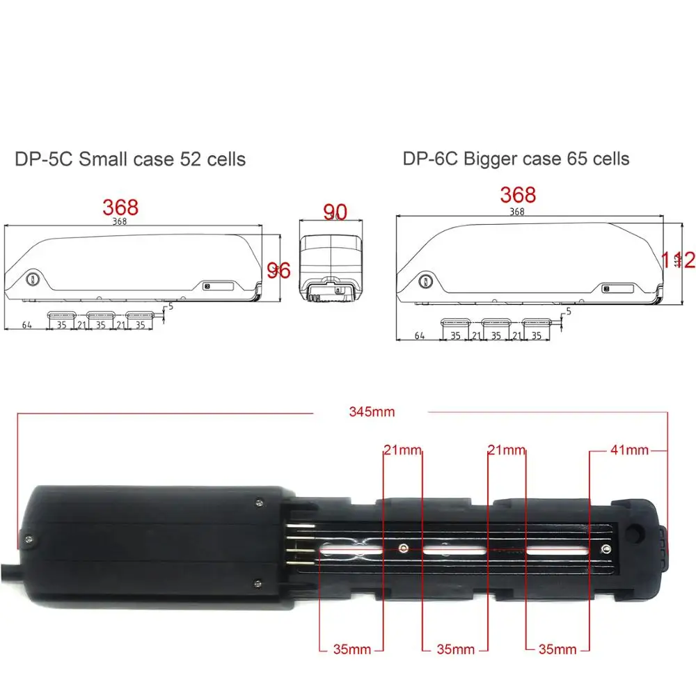 

Greenpedel hot sale 36v 48v tube battery electric bike lithium battery for ebike conversion kit