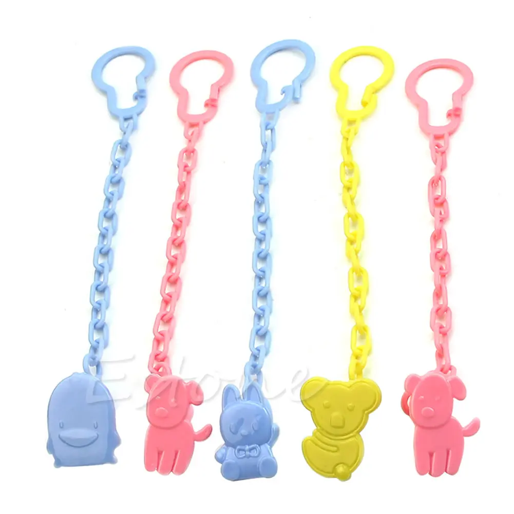 

Lot Cute Baby Infant kids Dummy Pacifier Soother Chain Clips Holder Toddler Toy Chupeta Pacifier Clips