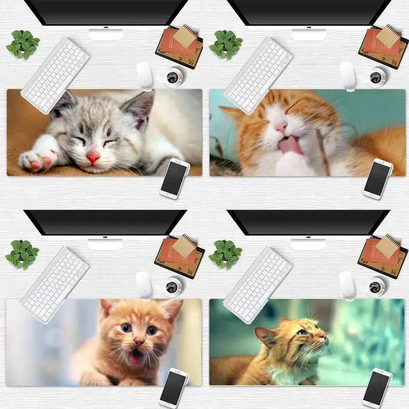 

cat cute animal pet Gamer Speed Mice Retail Small Rubber Mousepad Desk Table Protect Game Office Work Mouse Mat pad