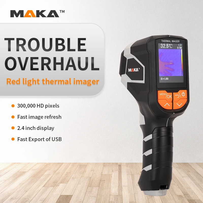 Makar Инфракрасный Тепловизор ручной визуальный измеритель температуры ночного