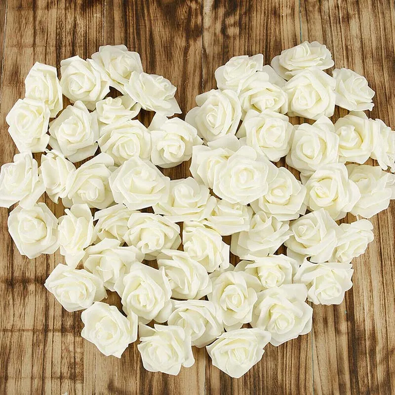 

100pcs 7cm Mini Silk Artificial Rose Flowers for Wedding Party Home Room Decoration DIY Dress Accessories Fake Flowers