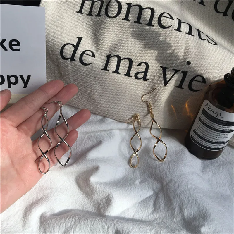 Металлические серьги-подвески для женщин летние минималистичные Джокеры