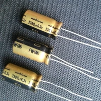 10pcs new nichicon fw 3300uf 6 3v 10x20mm audio electrolytic capacitor 6 3v3300uf filter amplifier 6 3v 3300uf 3300uf6 3v