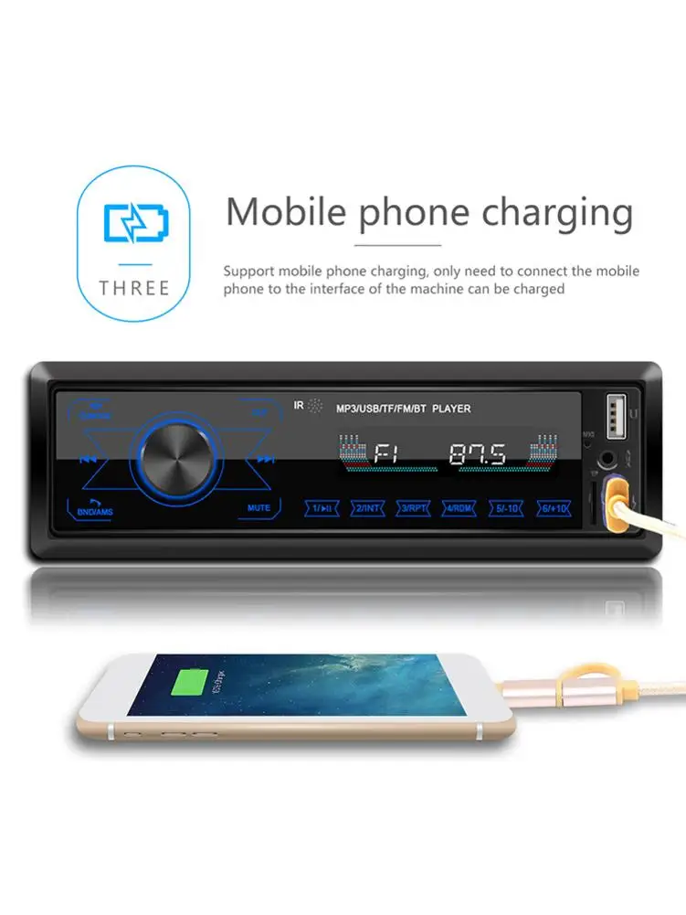 Автомобильный мультимедийный плеер с Bluetooth автомагнитола сенсорным экраном