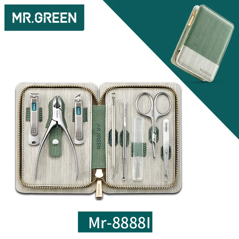 Профессиональные кусачки для ногтей MR.GREEN Набор маникюра и педикюра из