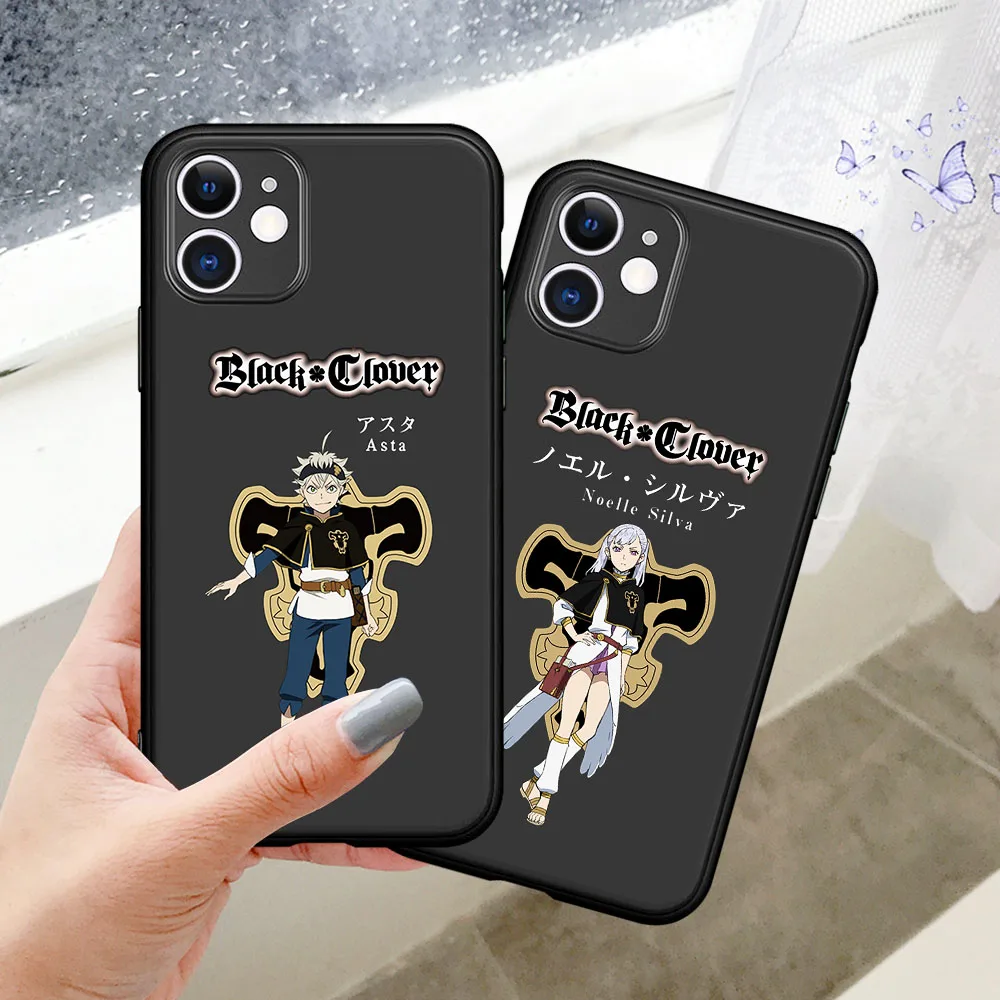 

Hot Japan Anime Black Clover Anime Asta Black Phone case Cover For iPhone 12 11 Pro Max 8 7 6 6S Plus XR X XS Max SE2020 Coque