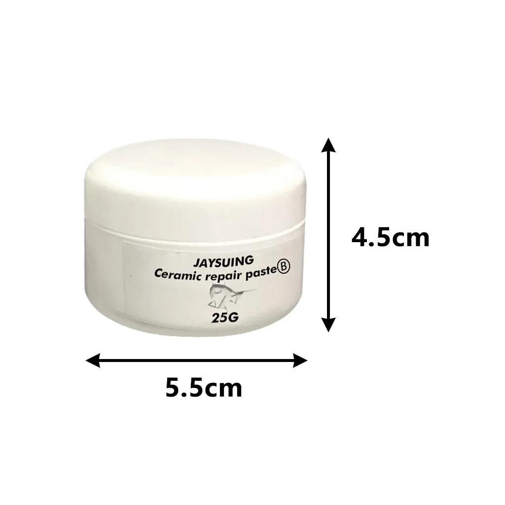 

50g Ceramic Paste Floor Tile Adhesive Tile Repair Agent Tub Tile and Shower Repair Kit Porcelain Repair Kit for Crack Chip 2pcs
