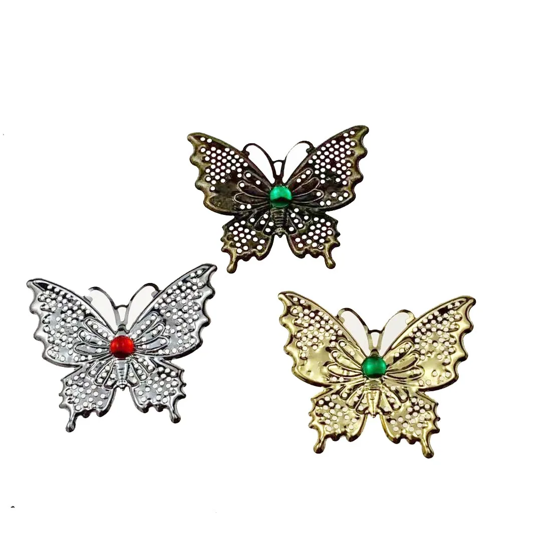 

20Pcs/lot 40x48mm Butterfly Filigree Metal C Butterfly Filigree Metal Connector For Jewelry Making DIY Accessories Pendant