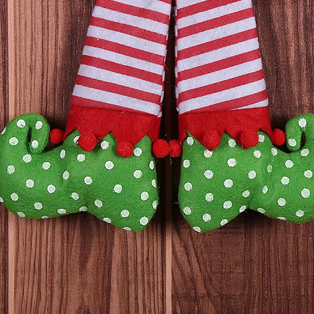 Рождественский бант украшение Красный Эльф для дома подарок детям | Дом и сад