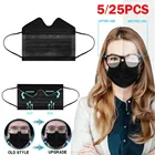 2020 Анти-туман для носите очки одноразовые Nonwove 3 Слои фильтр маска для губ маска для лица фильтр Безопасный Дышащий защитная маска # м