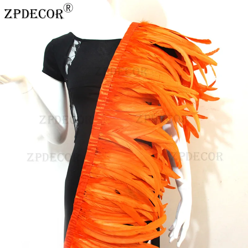 ZPDECOR 1 ярд стандартная отделка качественное украшение для одежды перья рукоделия