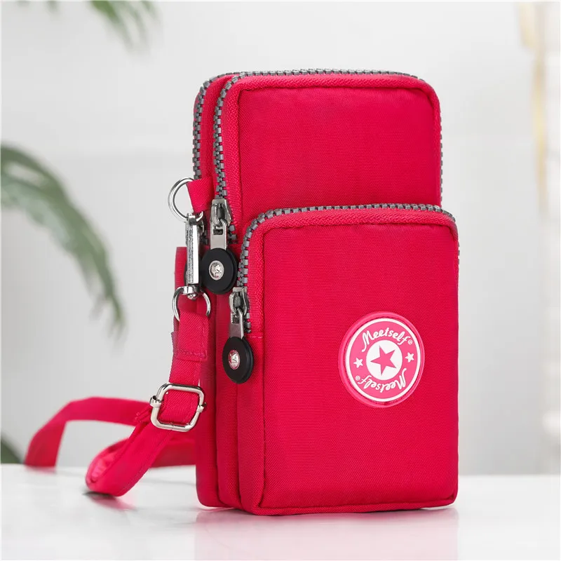 Deep rose red Популярная Портативная сумка для Iphone XSMAX XR huawei P20P30Samsung S9S10 Plus на плечо - Цвет: Deep rose red