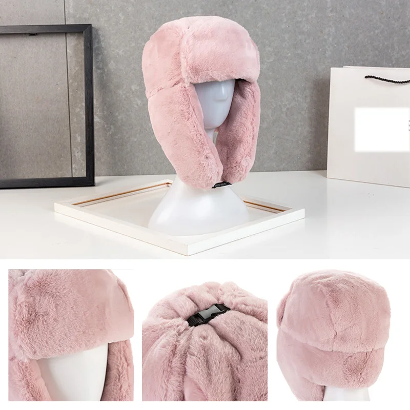 Мужская шапка-бомбер теплая зимняя шапка для мужчин и женщин мужские шапки