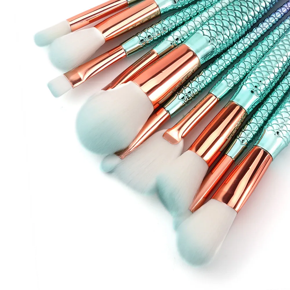 1 шт. волосяная Кисть для макияжа с градиентом русалки основы бровей подводки