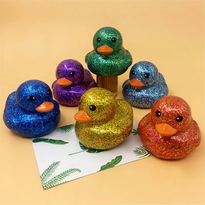 Gold Powder Rubber Duck Baby Shower Water Bb Bathing Toys For Baby Kids Children Gift Classic Toy Boys Girls