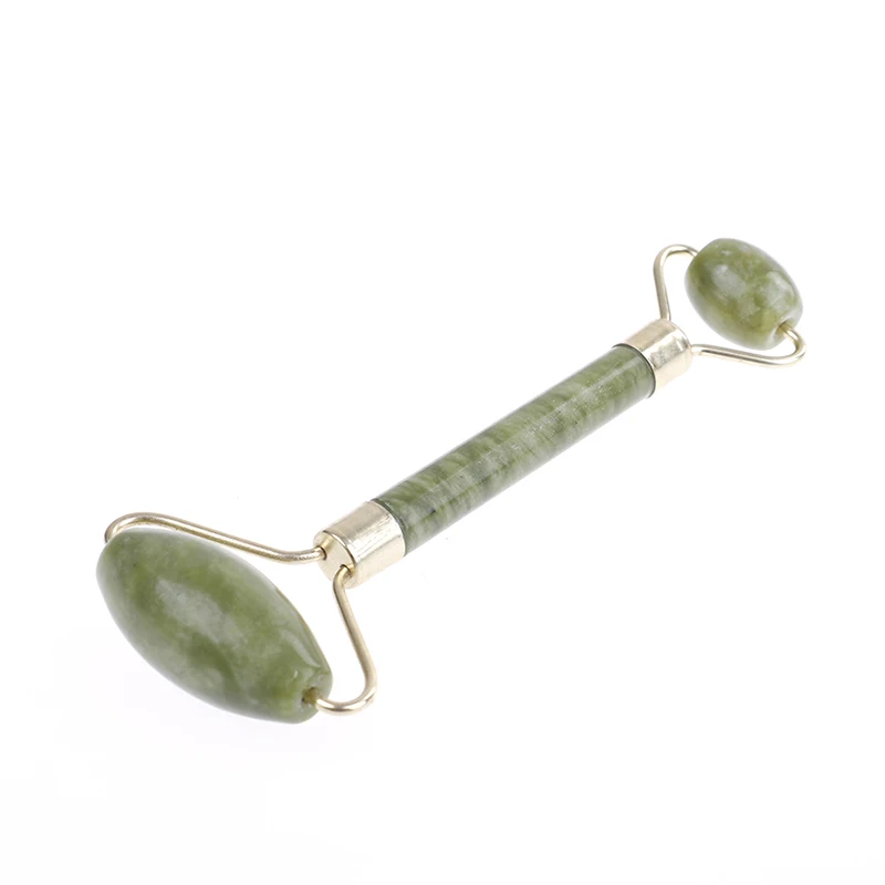 Натуральный камень ролик для массажа лица двойной головкой массажный из ЭВА