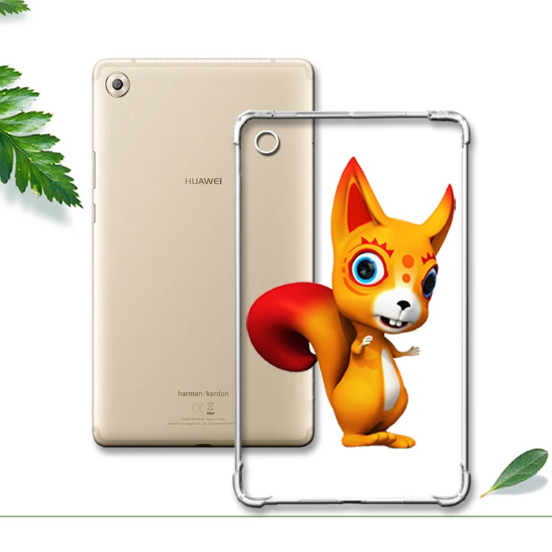 For M5 8.4 huangshu Окрашенный чехол с сопротивлением падению для huawei Mediapad Медиа Pad M3 M5 T3 8,4 10 Мягкий противоударный планшет для Honor игровой коврик 2 9,6 - Цвет: For M5 8.4 huangshu