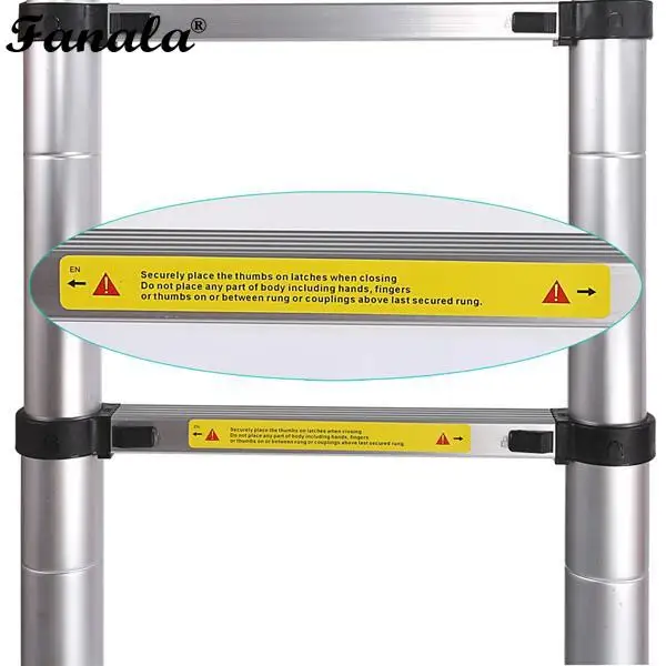 2 5 м лестница Выдвижная складная алюминиевая елочка телескопическая удлинение