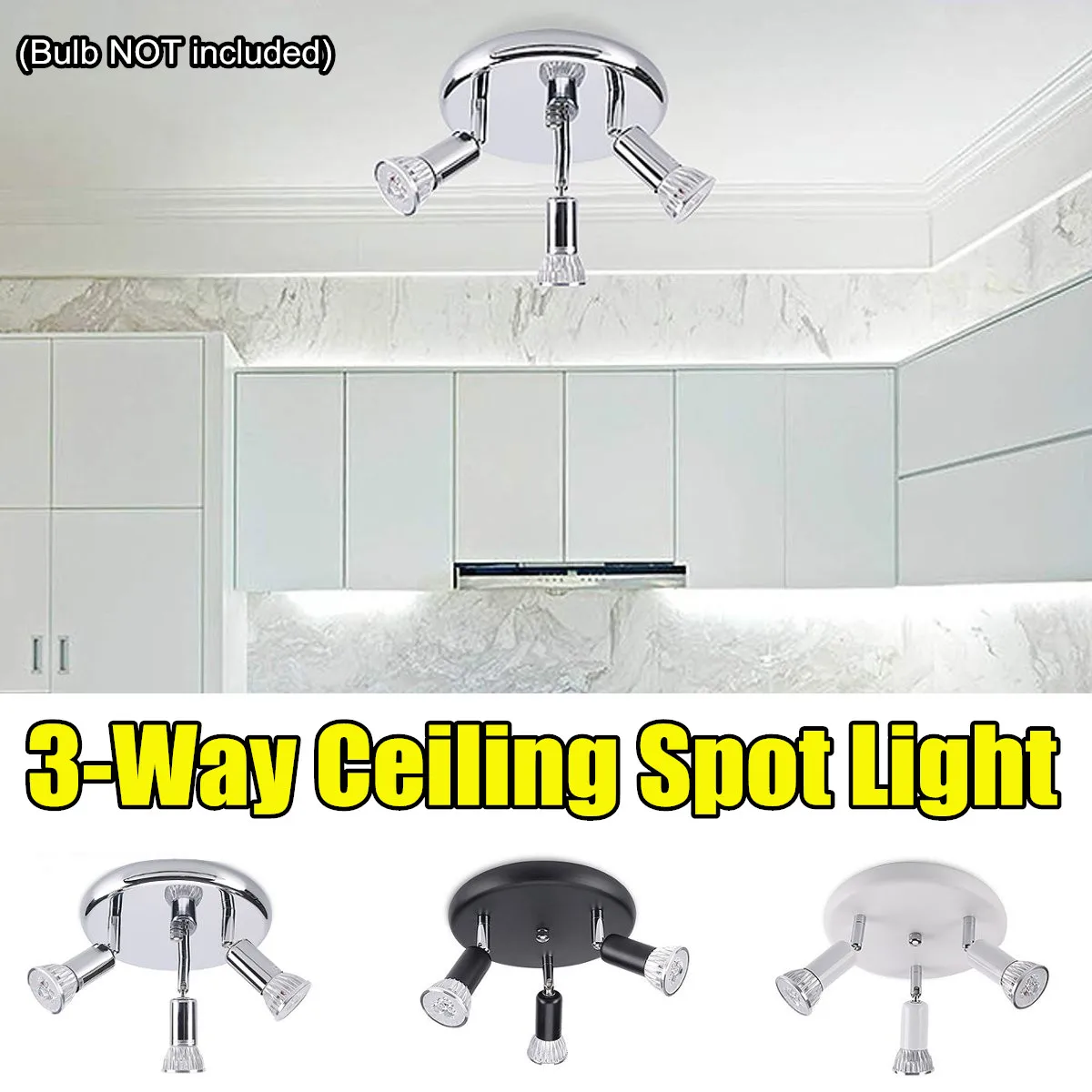 

Round LED Ceiling Light Living Room Adjustable 3 Heads Rotatable Ceiling spots Bedroom Kitchen Surface Mount Ceiling Spot Light