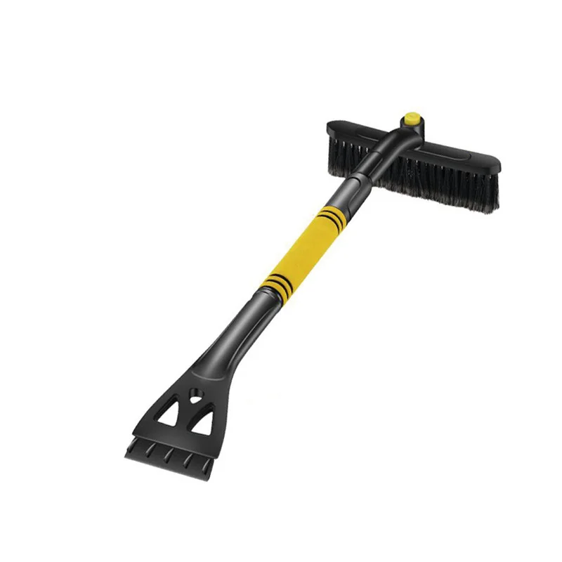 Pala de nieve extensible para limpieza de coche, m&aacute;quina de invierno, raspador de hielo, cepillo de nieve para parabrisas de coche con mango ergon&oacute;mico de espuma desmontable-4