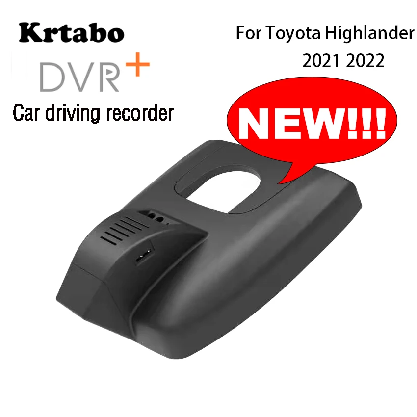 

Новинка! Автомобильный видеорегистратор для Toyota Highlander 2021 2022, Специальный оригинальный скрытый мобильный телефон соединение HD ночного виде...
