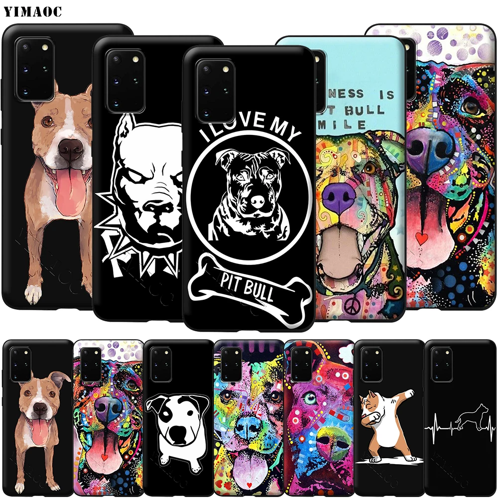 Мягкий силиконовый чехол YIMAOC Pit Bull Pitbull для Samsung Galaxy S6 S7 S10e Edge S8 S9 Plus A3 A5 A6 A7 A8 A9 J6 Note 8 9