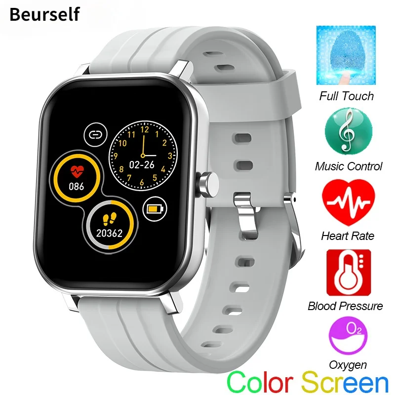 Смарт-часы сердечного ритма крови Давление кислорода сна фитнес трекер для