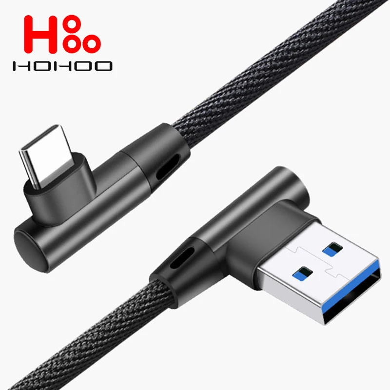 hohoo usb c type c fast cable cargador for samsung s9 s10 plus mi 9 redmi note 9 8 huawei p40 mate30 phone usb c fast data cord free global shipping