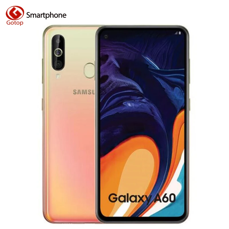 Samsung Galaxy A60 SM-A6060 смартфоны на Android 6,3 дюймов FHD+ Восьмиядерный процессор Snapdragon 675 6 ГБ 3500 мАч 32 МП камера NFC мобильный телефон