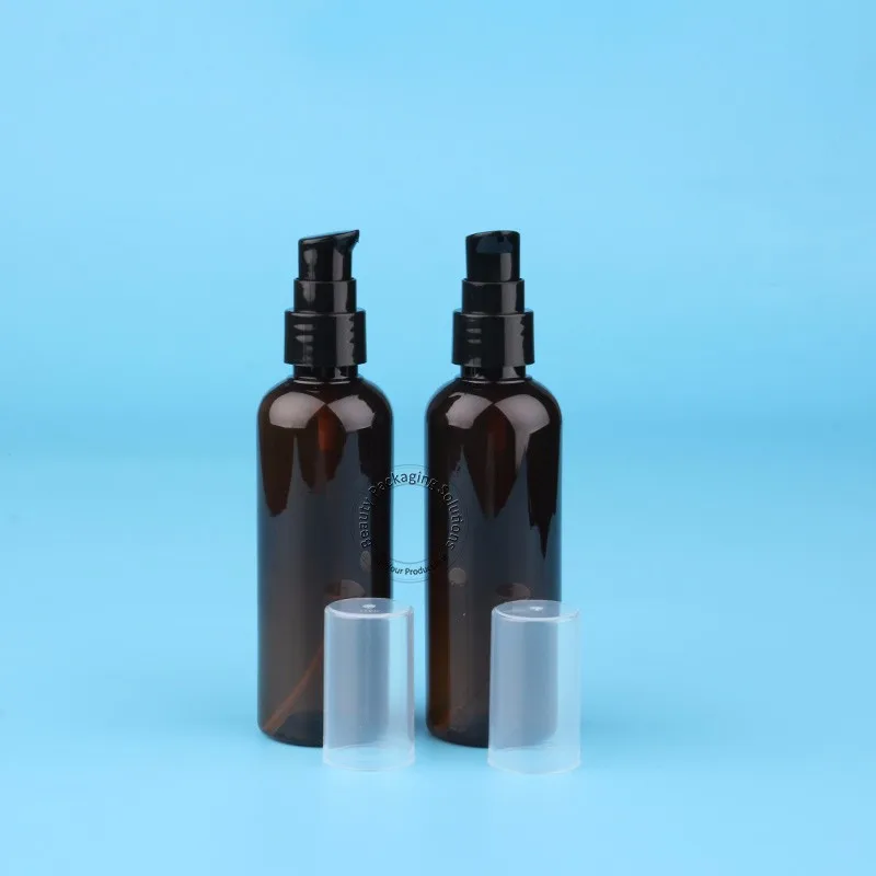 30pcs/Lot Wholesale 100ml Lotion Pump Bottle 100g PET Essential Oil Cosmetic Packaging Refillable Pot Hand Sanitizer | Красота и