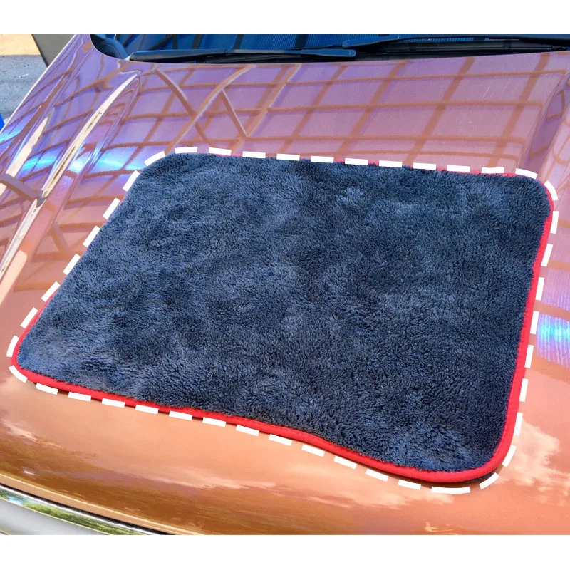 Полотенце из микрофибры для мытья автомобиля 60 х90 1200 г/м2|Губки тряпки и щетки| |