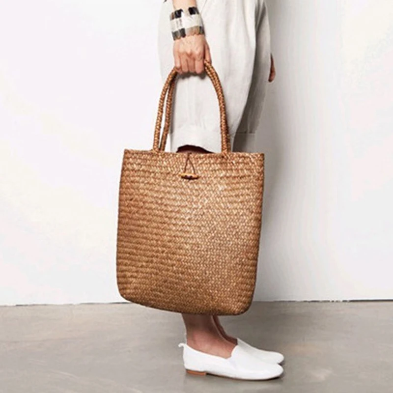 

Square Mulit Style Straw Bag Handbags Women Summer Rattan Bag Handmade Woven Beach Bohemia Shoulder Bags New Fashion