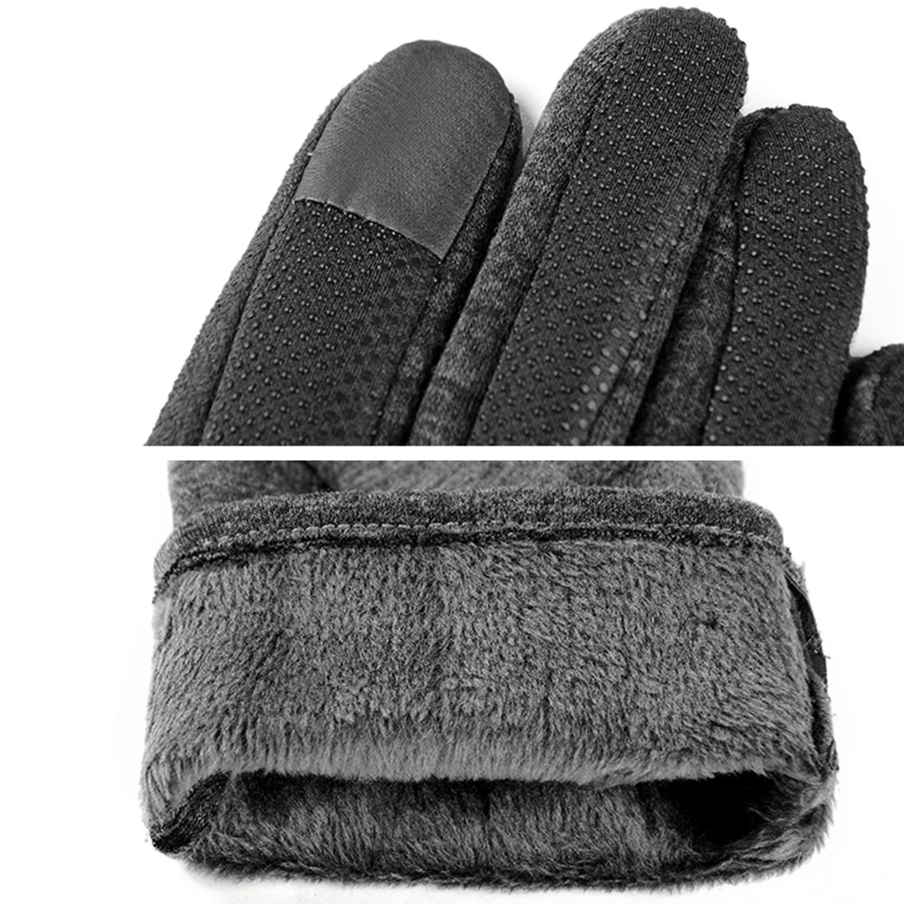 [AETRENDS] Touch Screen Texting Suede Leather Gloves Winter Driving Riding Outdoor and Indoor O-0005 | Аксессуары для одежды