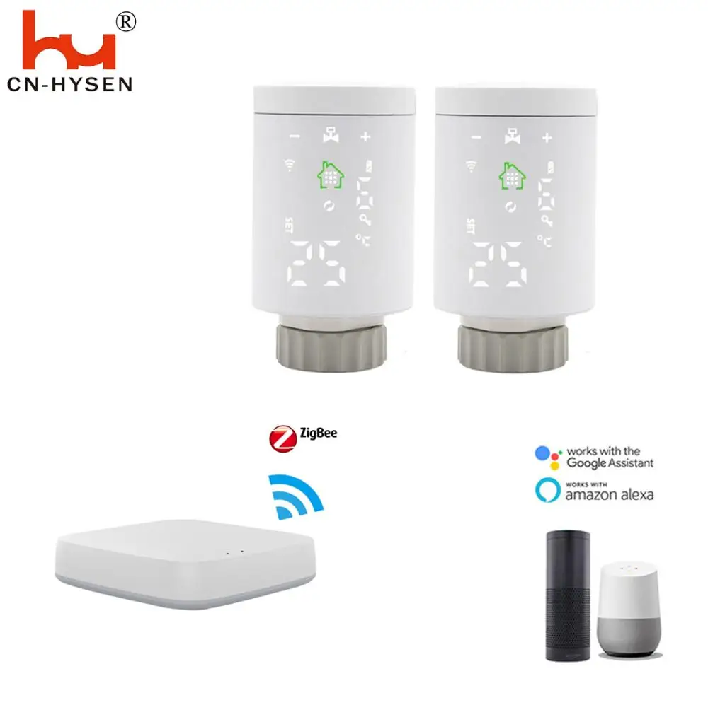 Термостатический клапан радиатора HY368 Tuya Alexa Google Assistant TRV для умного дома |